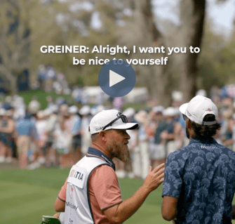 Bhatia with Caddie Greiner
